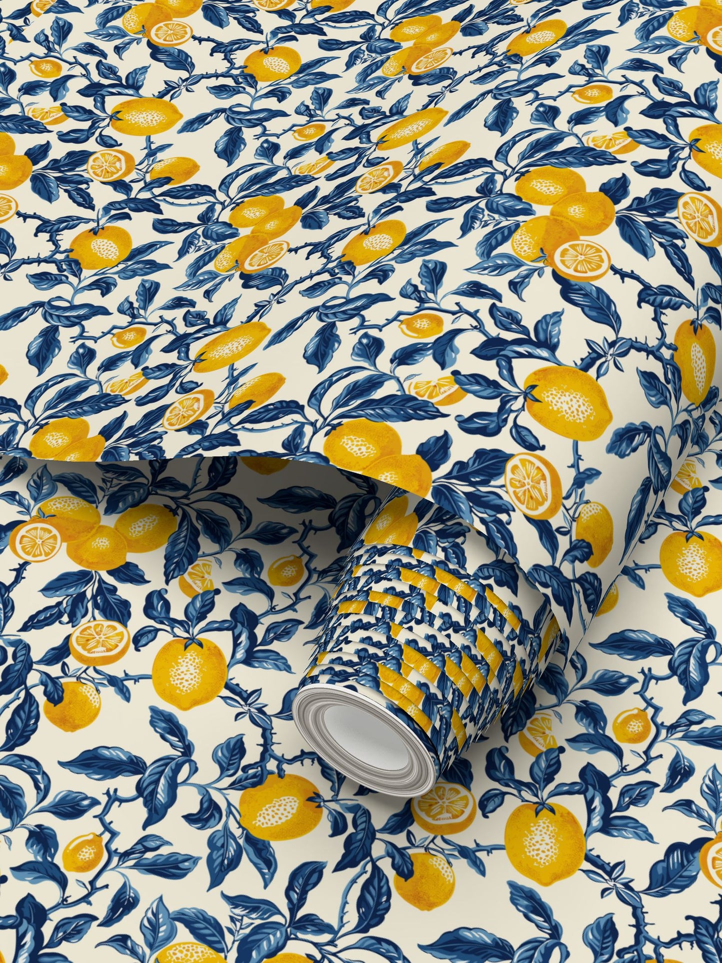 Luxe Lemon Damask