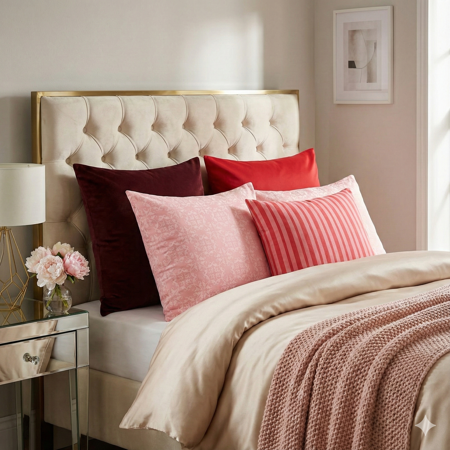 Ballet Pink Damask