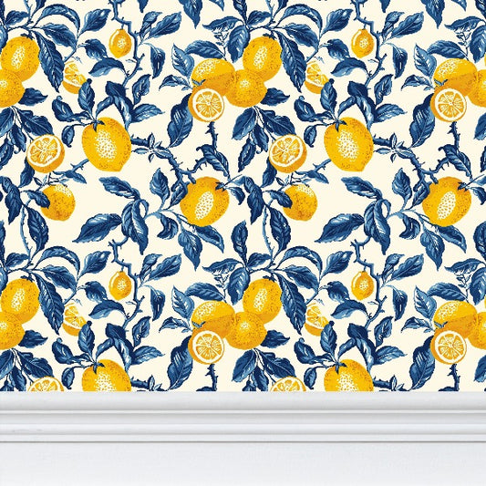 Luxe Lemon Damask